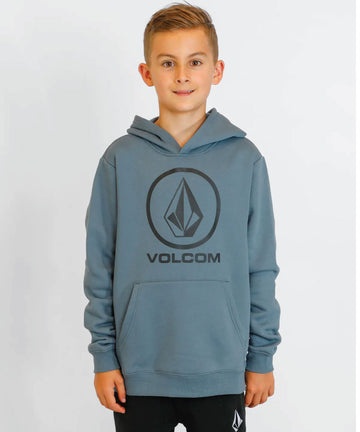 Volcom Boys Youth Boulder Pullover Fleece - Slate Blue Heather